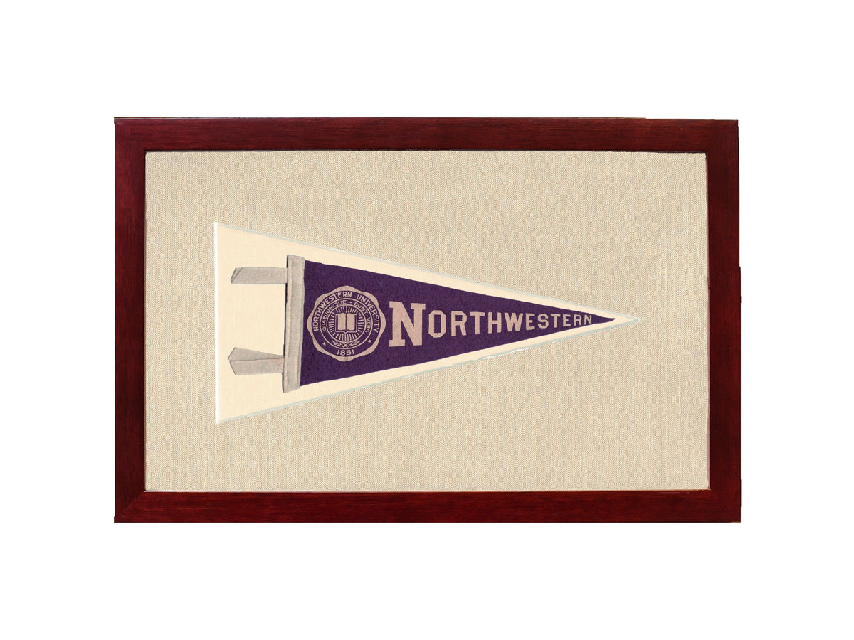 Americana Memories Vintage Pennants and Memorabilia Vintage Northwestern University Pennant
