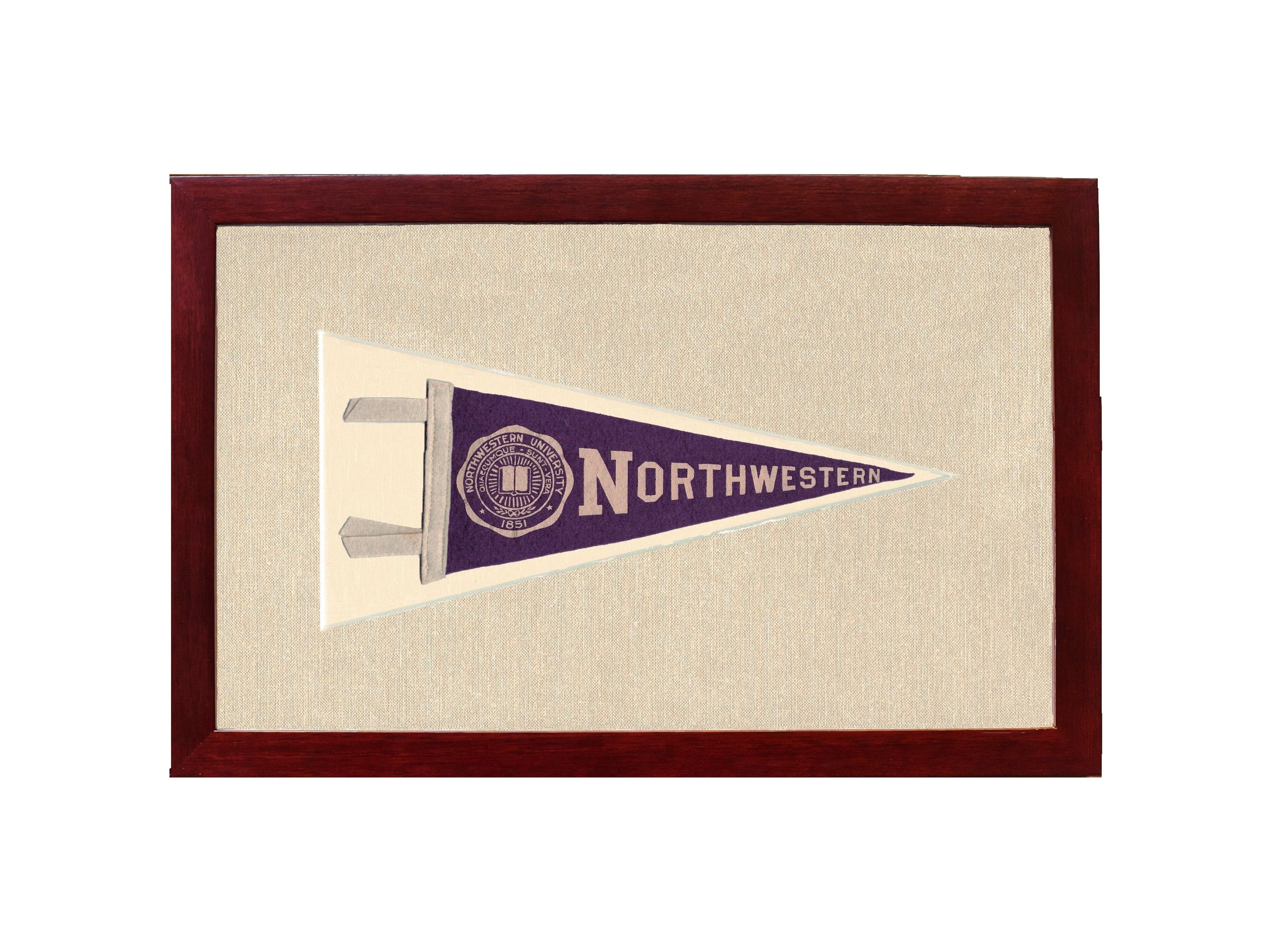 Americana Memories Vintage Pennants and Memorabilia Vintage Northwestern University Pennant