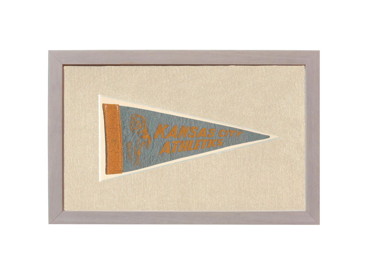 Vintage Kansas City Athletics Pennant