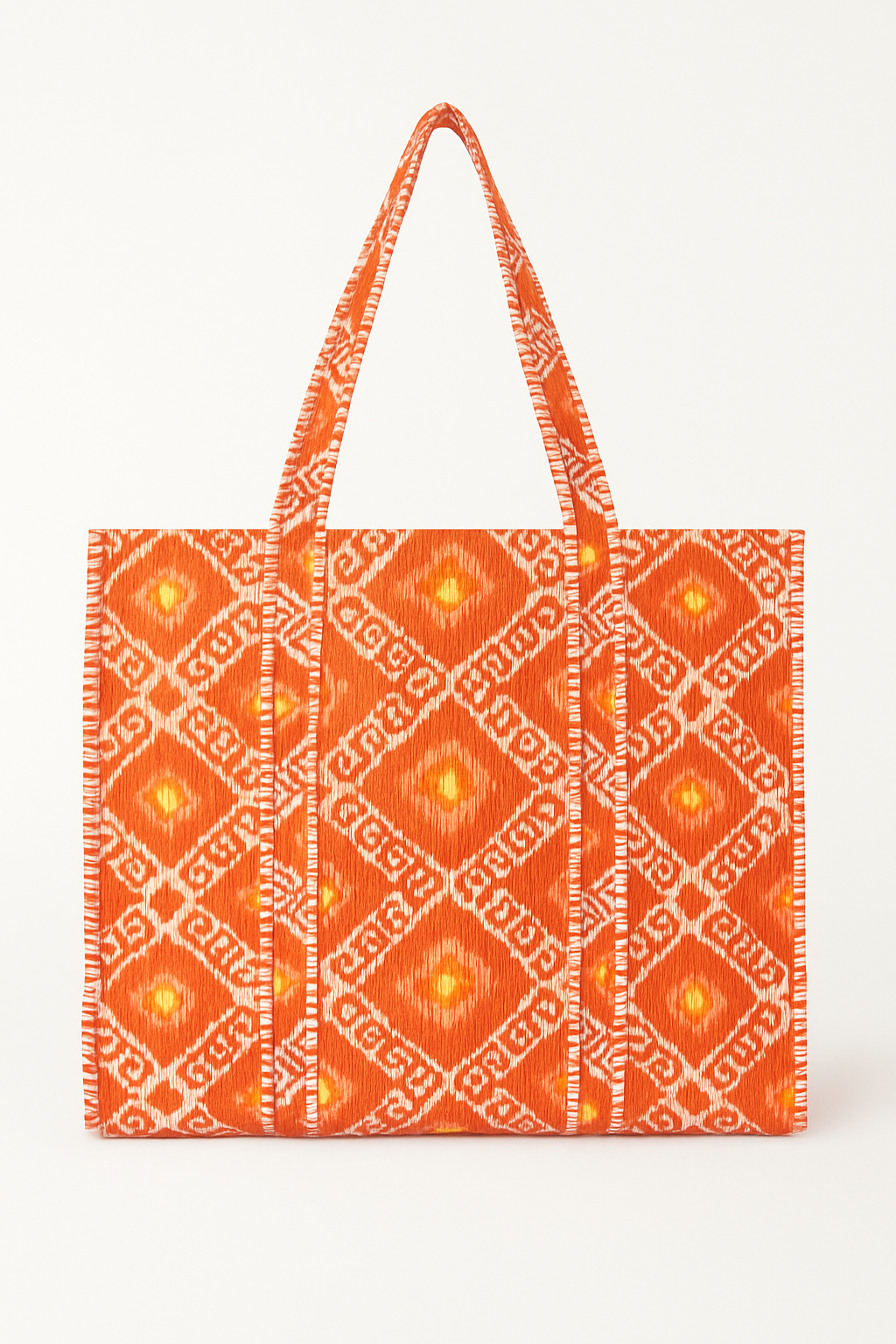 Orange Zig Zag Tote - My American Goods