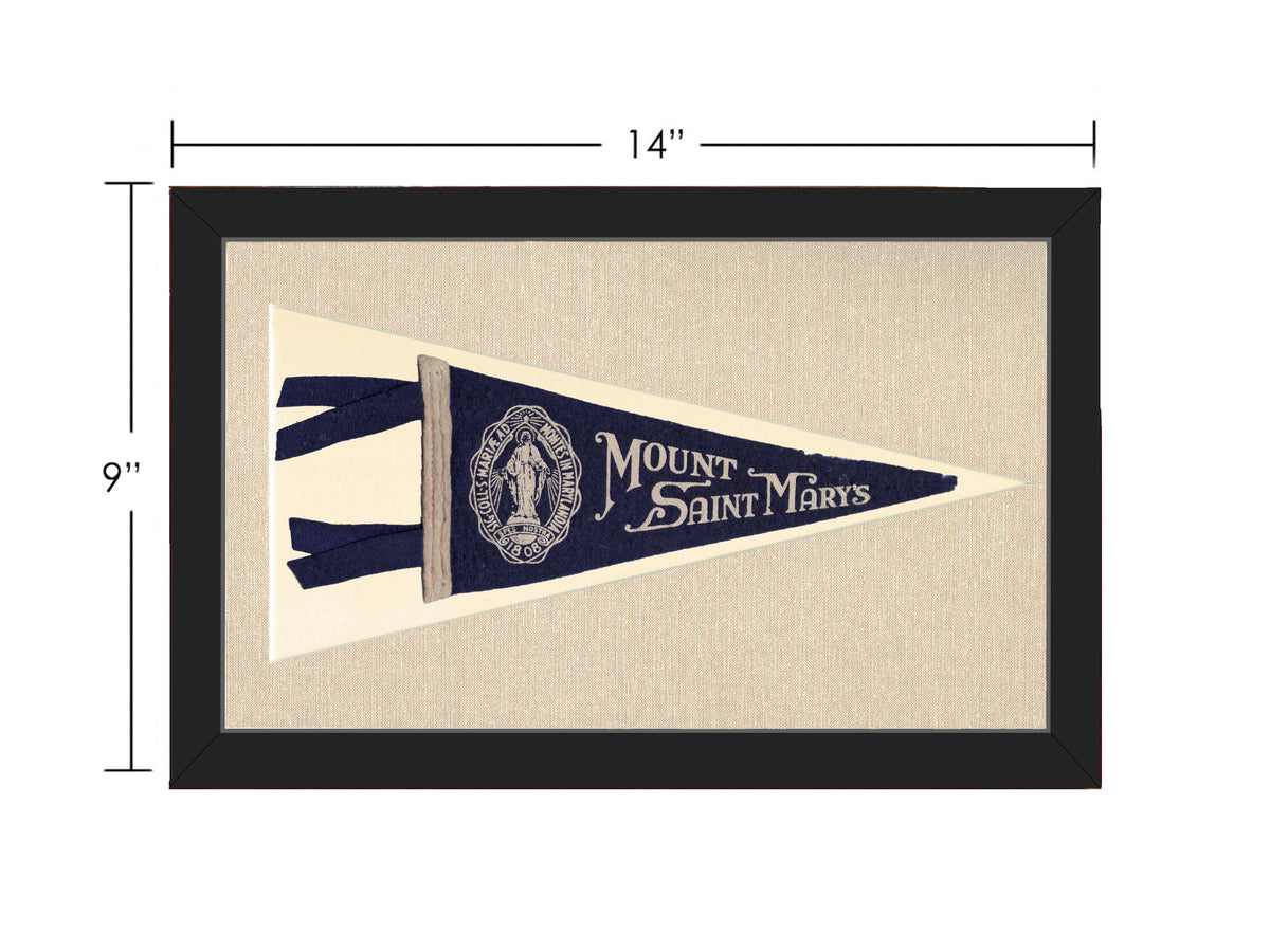 Vintage Mount Saint Mary’s College Pennant