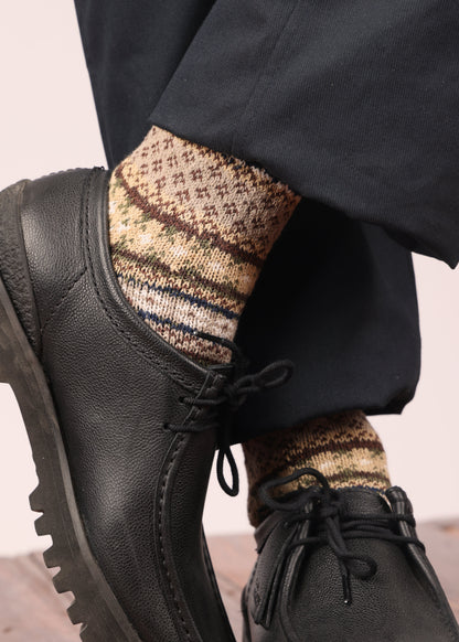 Cotton Fair Isle Sock
