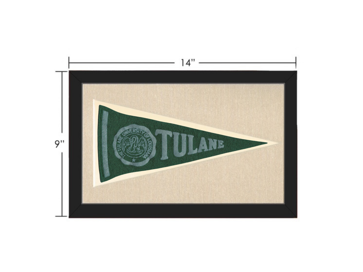 Vintage Tulane University Pennant