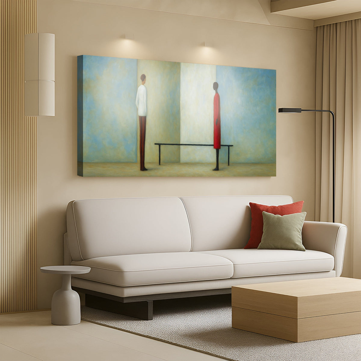 Tailored Canvases Canvas Confrontation Abstract Wall Art
