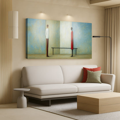 Tailored Canvases Canvas Confrontation Abstract Wall Art