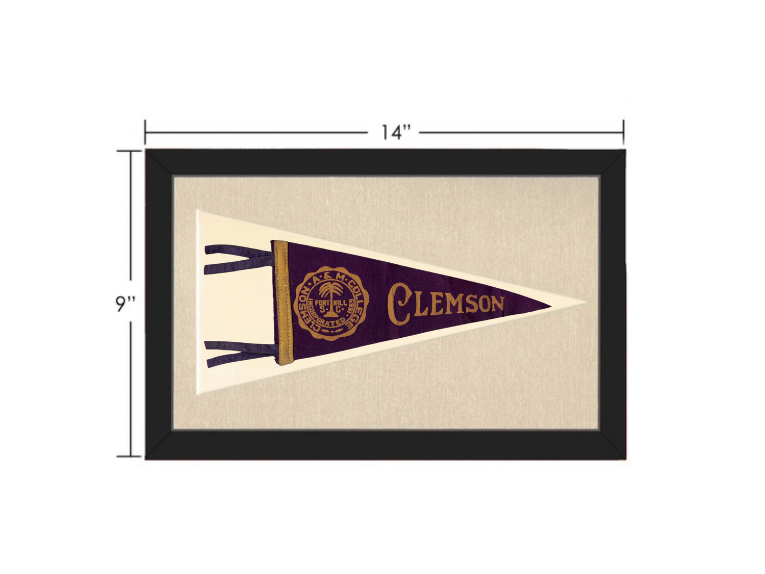 Vintage Clemson Pennant