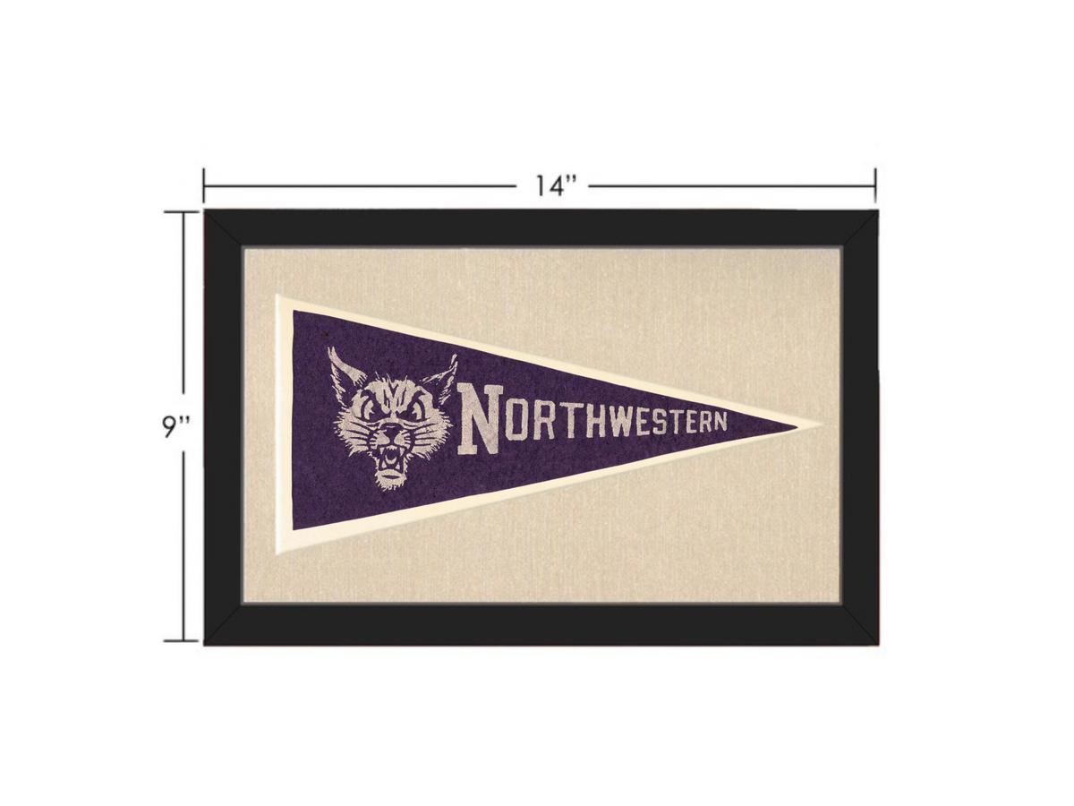 Vintage Northwestern Pennant