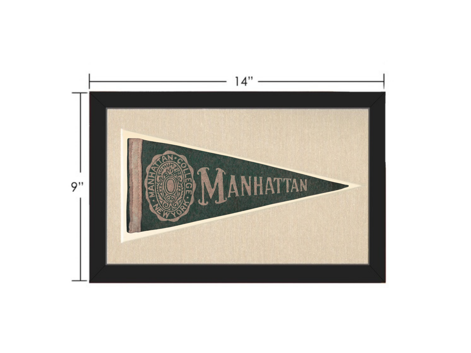 Vintage Manhattan College Pennant