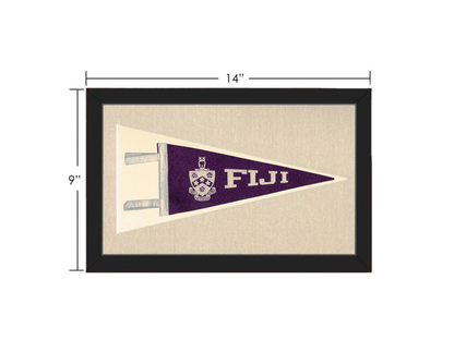Vintage Fiji Fraternity Pennant