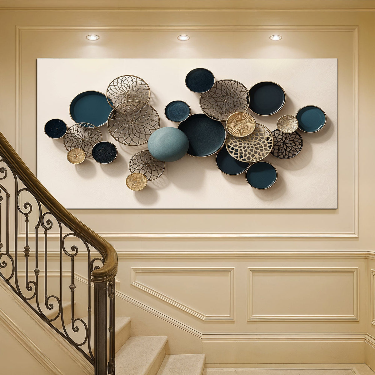 Tailored Canvases Canvas Lotus Leaf Abstract Wall Art