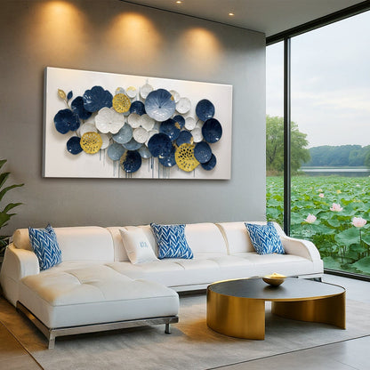 Tailored Canvases Canvas Lotus Leaf Abstract Wall Art VII
