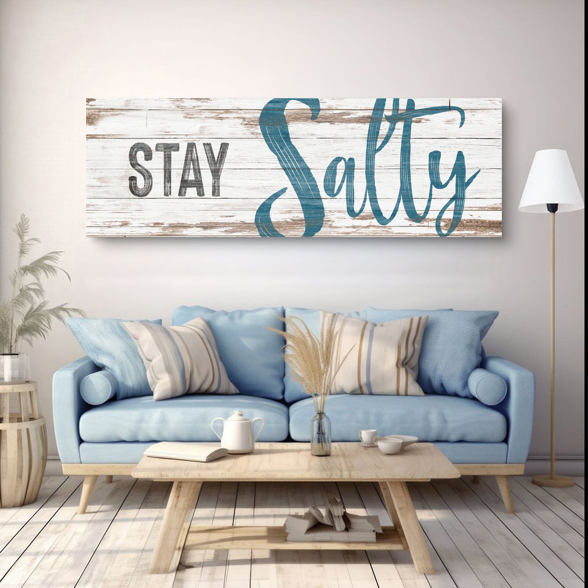 Tailored Canvases Canvas Stay Salty Coastal Sign VIII