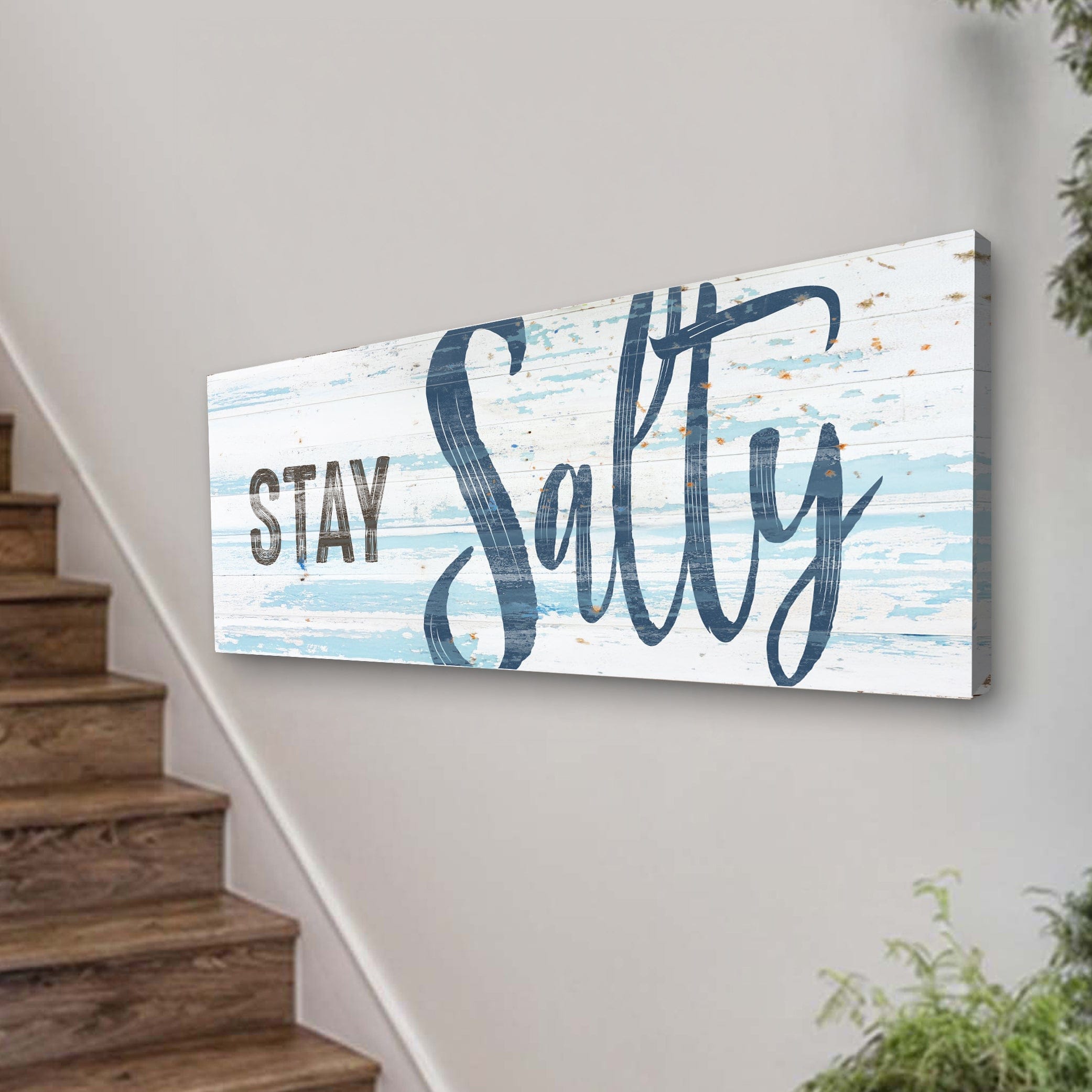 Tailored Canvases Canvas Stay Salty Coastal Sign IX