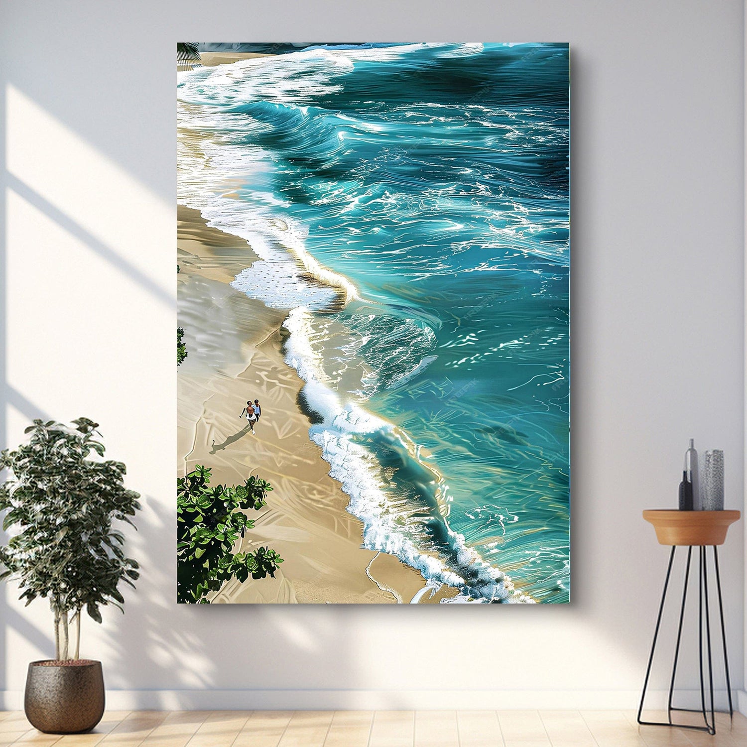 Tailored Canvases Canvas Beachfront Painting Coastal Wall Art II