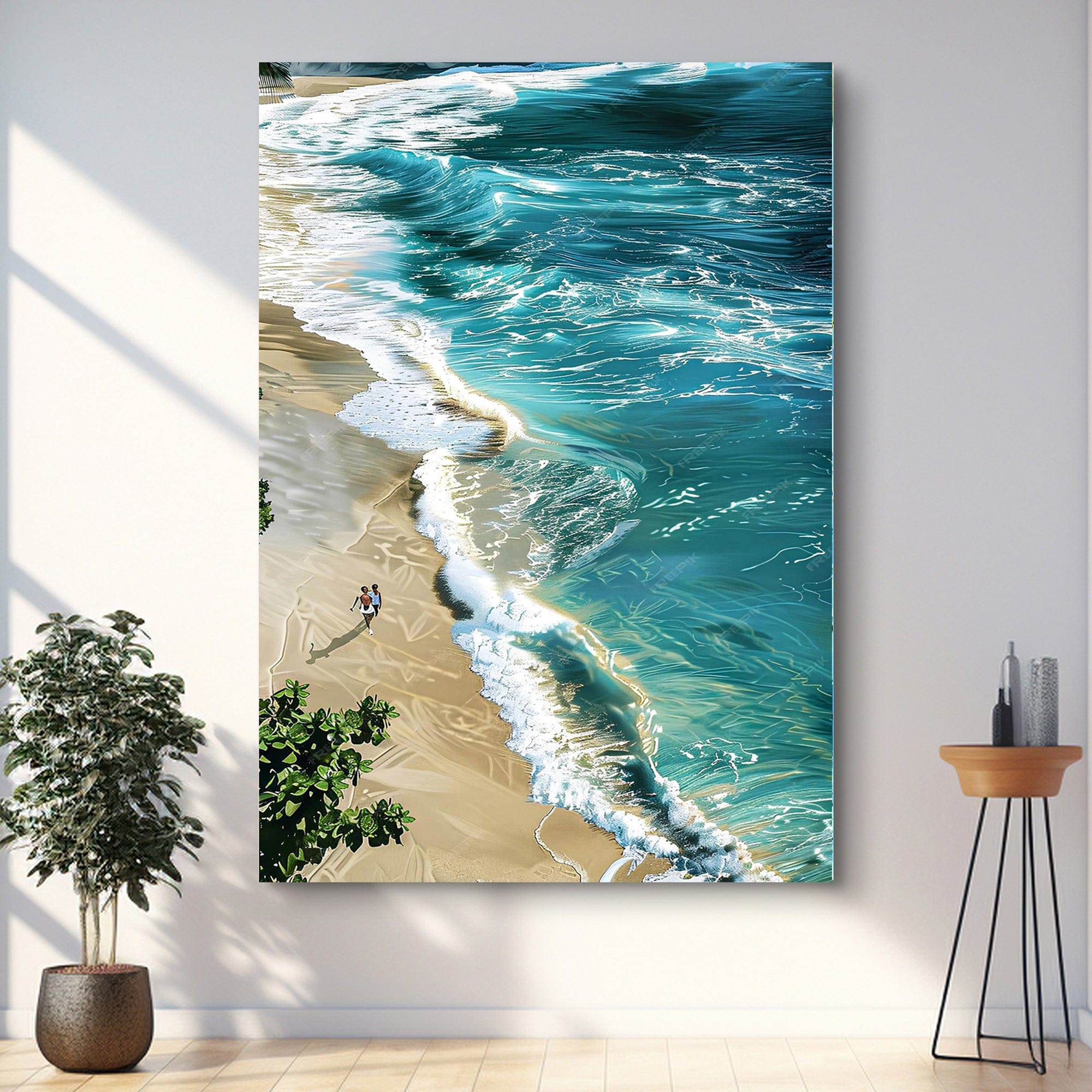 Tailored Canvases Canvas Beachfront Painting Coastal Wall Art II