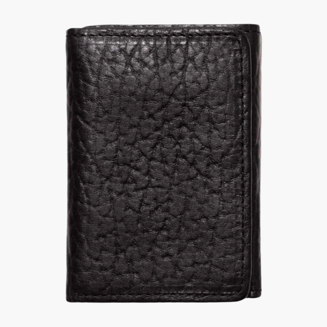Bison Tri-Fold Black Wallet