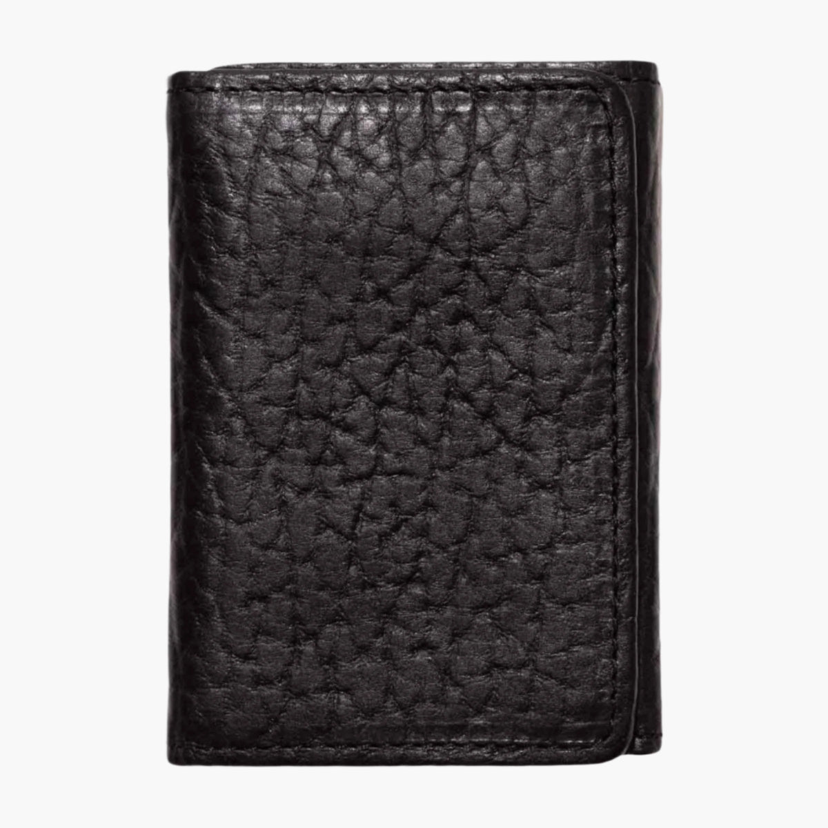 Bison Tri-Fold Black Wallet