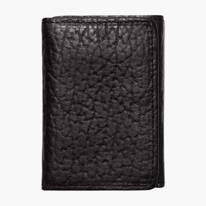 Bison Tri-Fold Black Wallet