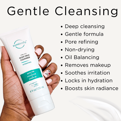 Sumbody Skincare cleanser 4 FL OZ/120 ML Milky Rich Goat Milk Cleanser