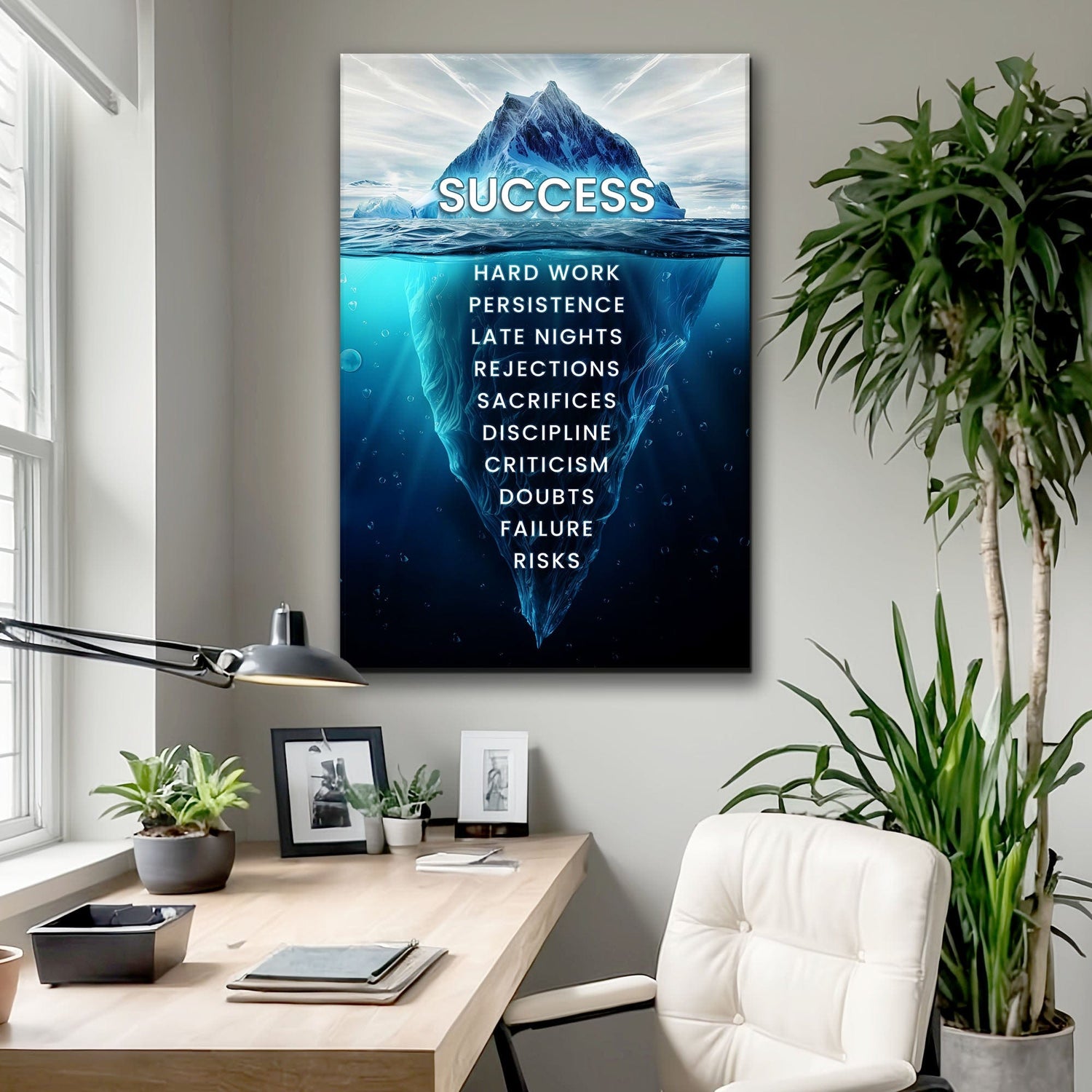 Tailored Canvases Canvas Success Motivational Wall Sign