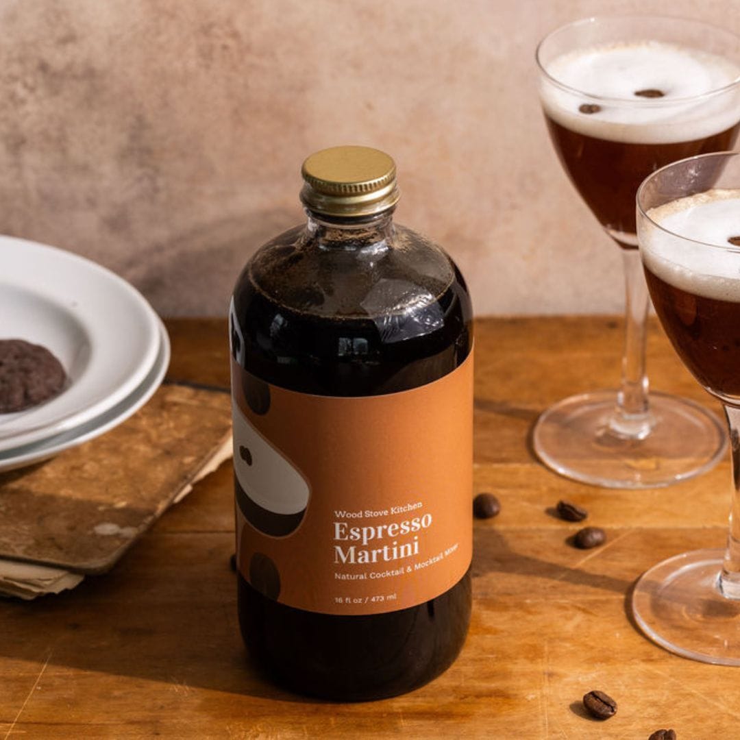 Wood Stove Kitchen Cocktail and Drink Mixers Espresso Syrup Mixer – 16 fl oz