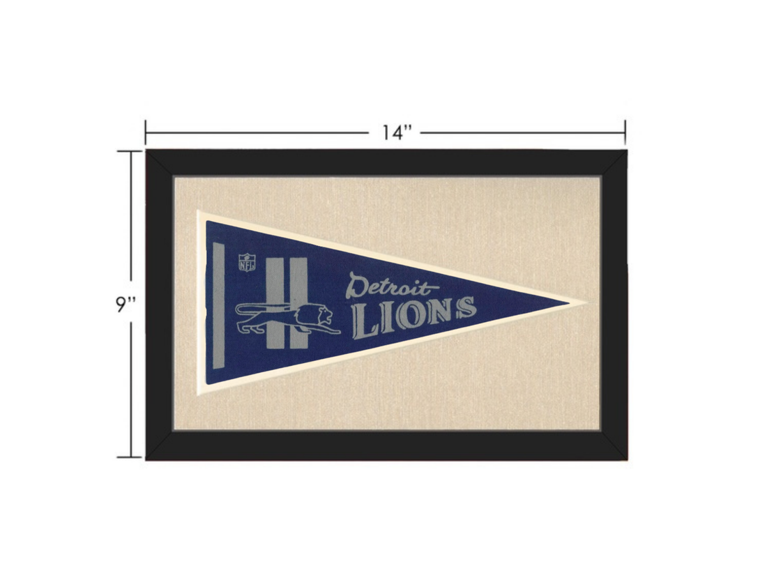 Vintage Detroit Lions NFL Pennant