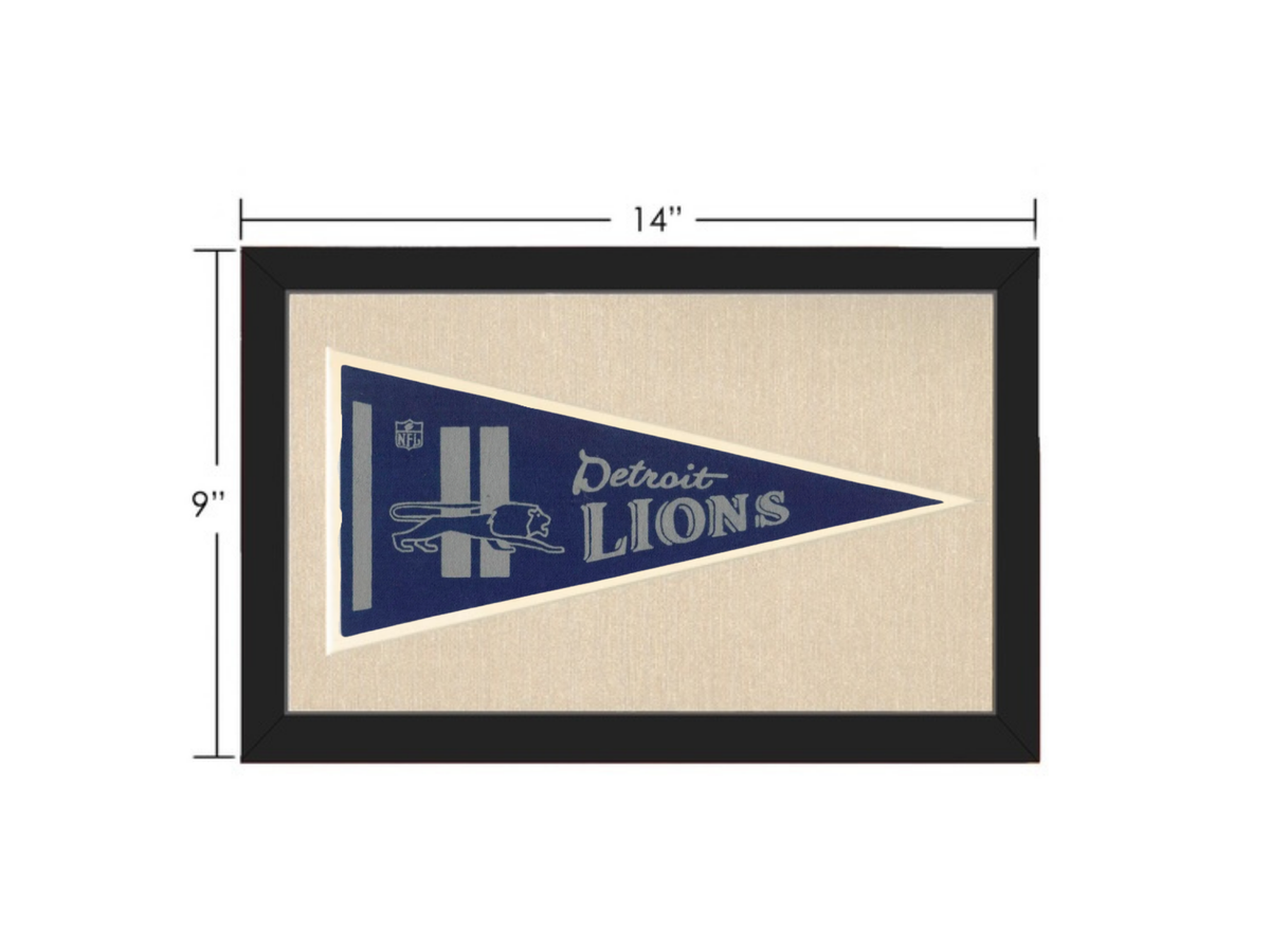 Vintage Detroit Lions NFL Pennant
