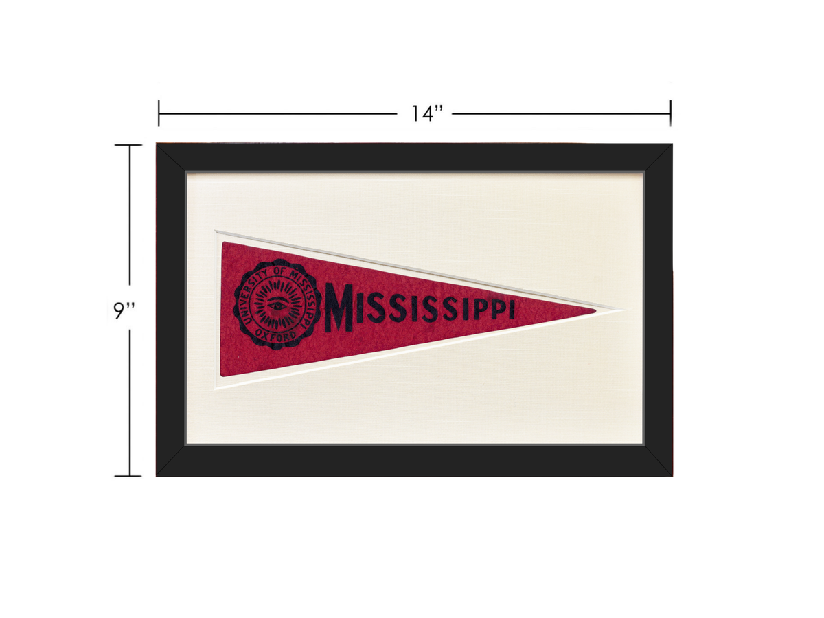 Vintage University of Mississippi Hormel Pennant
