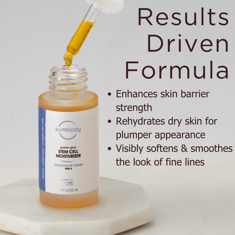 Sumbody Skincare Moisturizer 1 FL OZ/30 ML Golden Glow Stem Cell Moisturizer