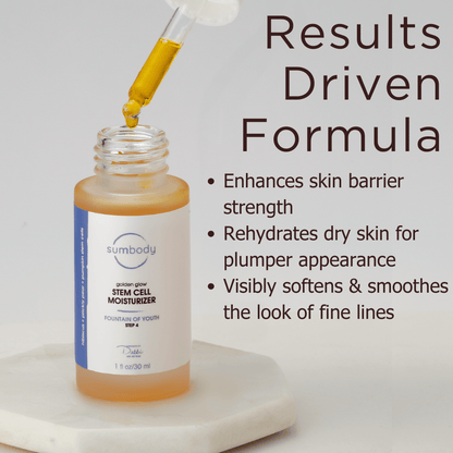 Sumbody Skincare Moisturizer 1 FL OZ/30 ML Golden Glow Stem Cell Moisturizer