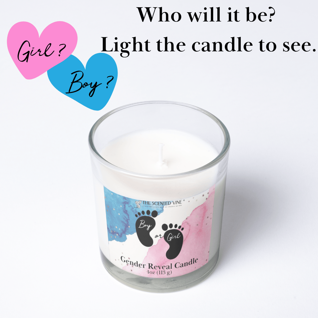 The Scented Vine Candle Gender Reveal Candle