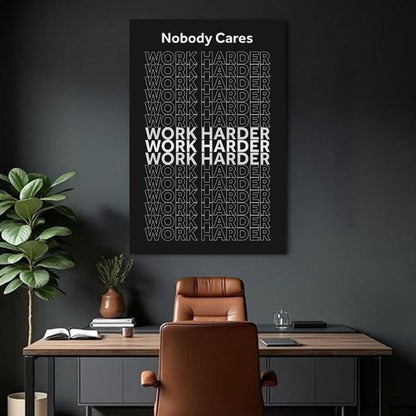 Tailored Canvases Canvas Work Harder Motivational Wall Sign