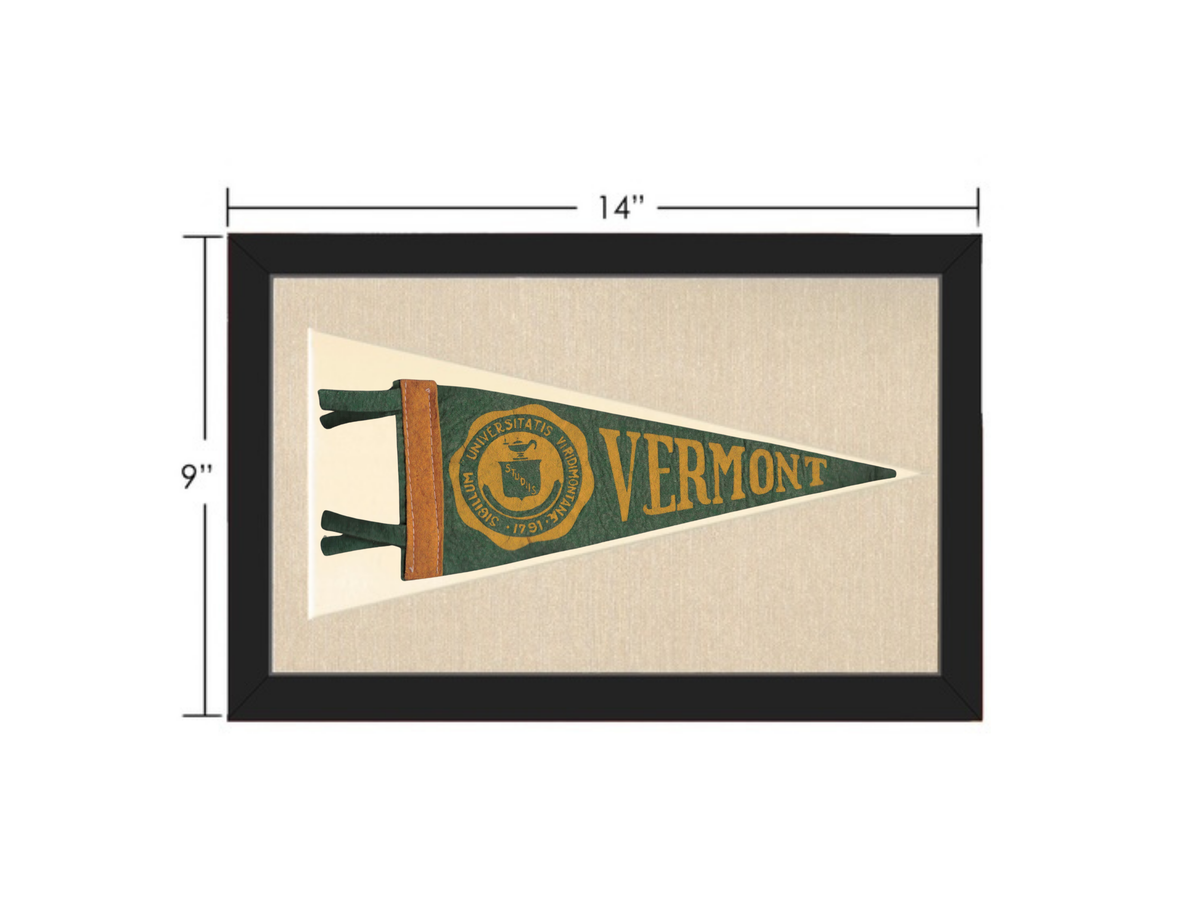 Vintage University of Vermont Pennant