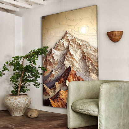 Tailored Canvases Canvas 3D Minimalist Mountain Wall Art