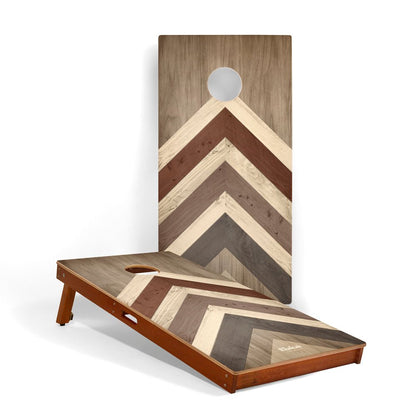 2ft x 4ft Graphic Wood Classic Cornhole Set | Modern Angle Collection