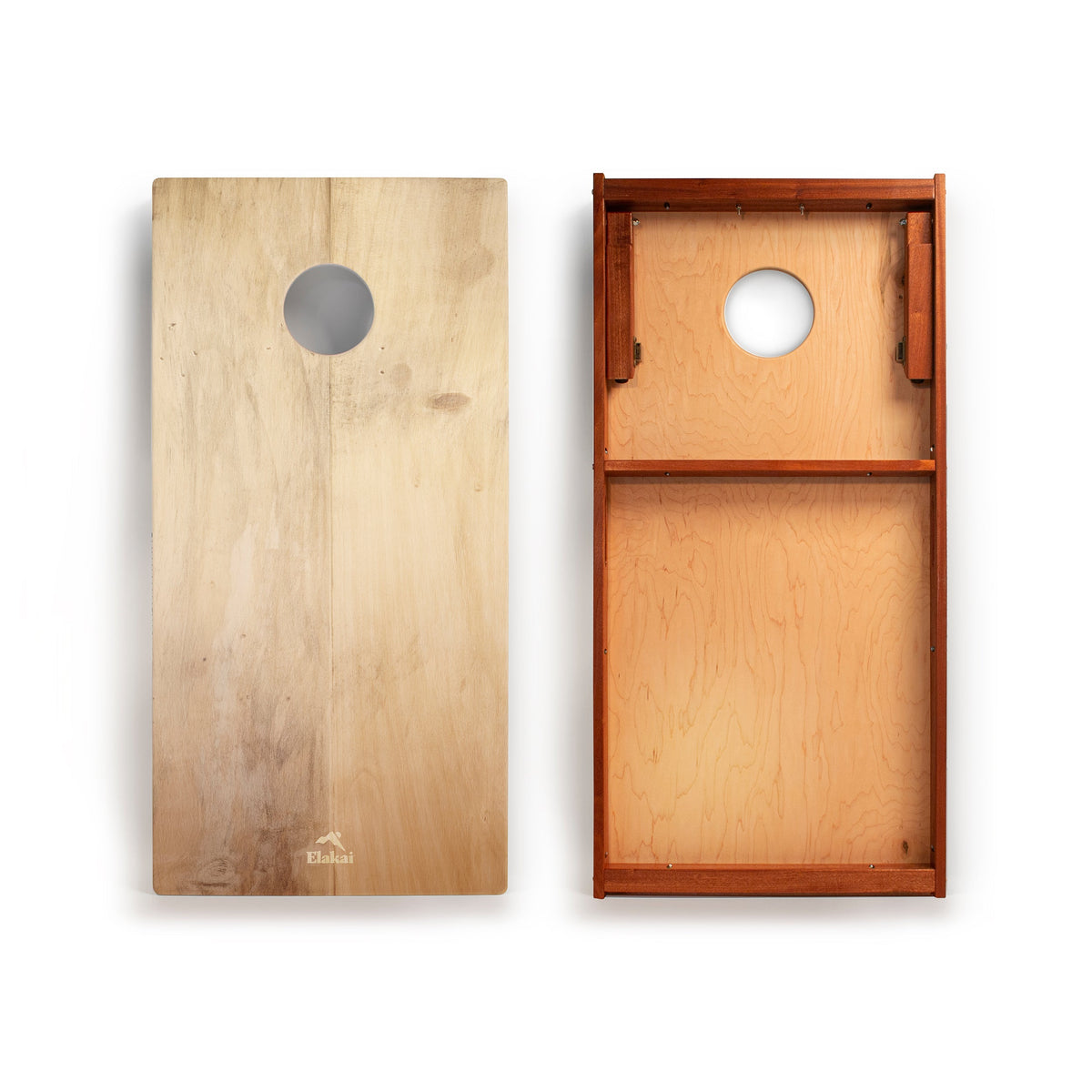 2ft x 4ft Graphic Wood Classic Cornhole Set | Organic Wood Pattern