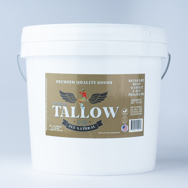 Lady May Tallow Beef Tallow 16lb Unscented Bulk Beef Tallow - 16 Pounds | 100% Natural & Pure