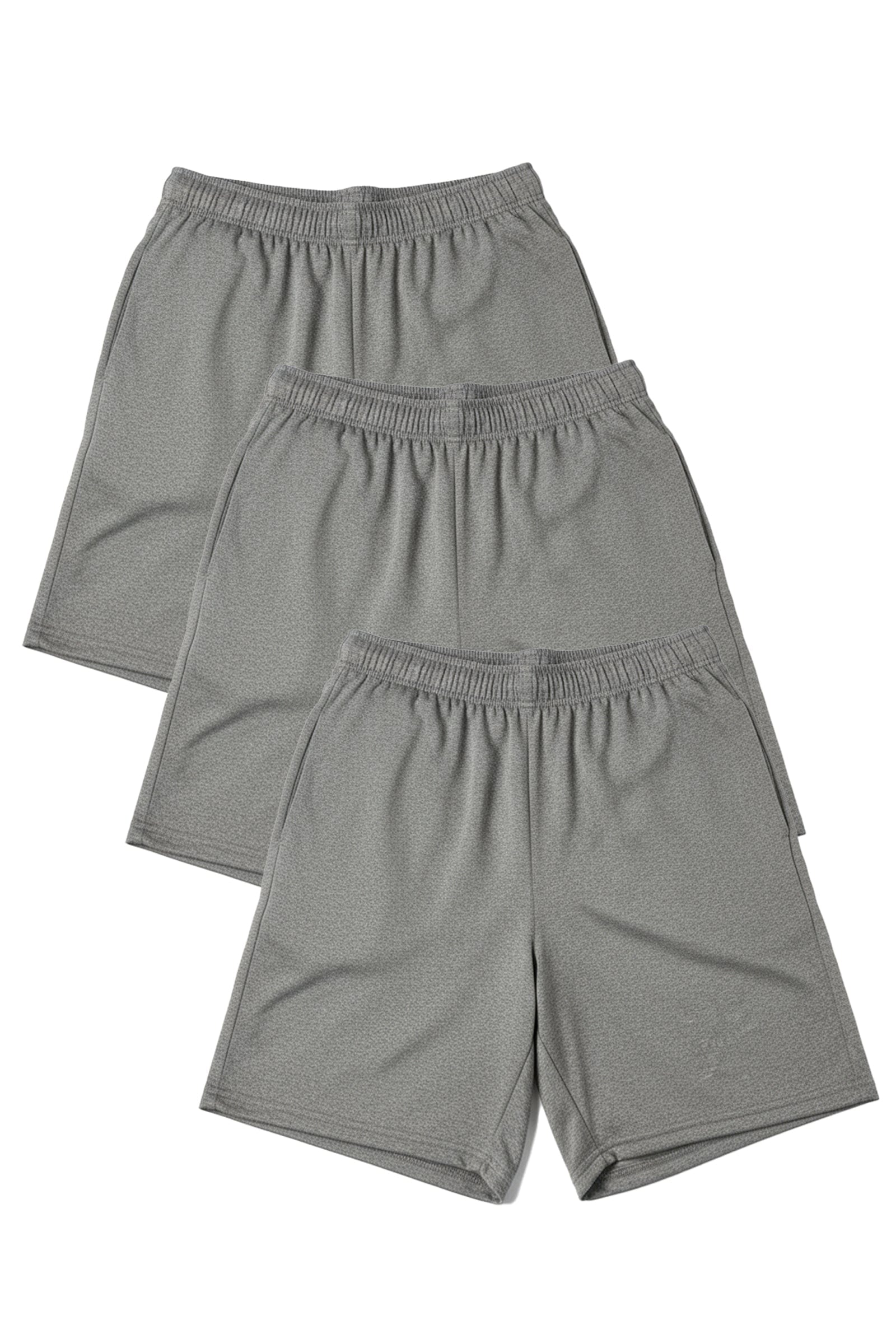 WSI Sportswear Performance Shorts M / Gray 3-Pack Microtech™ 8" Inseam Gym Short