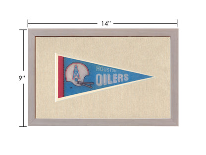 Vintage Houston Oilers Pennant