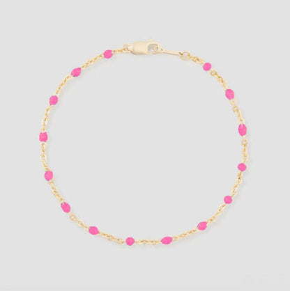 Pink Daisy Bracelet
