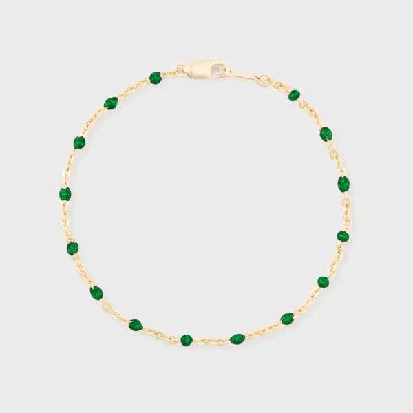 Green Daisy Bracelet