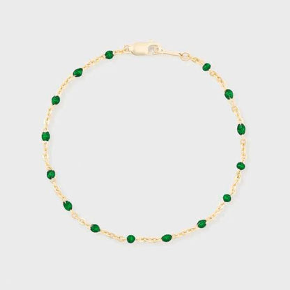 Green Daisy Bracelet