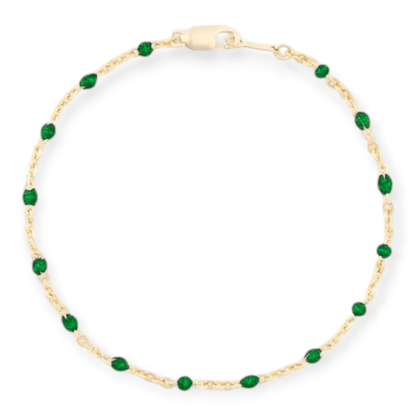 Cuffed by Nano LLC Green Daisy Bracelet