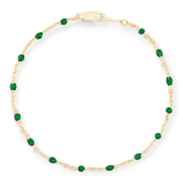 Cuffed by Nano LLC Green Daisy Bracelet