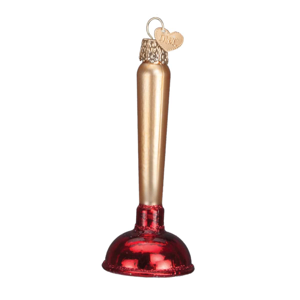 Old World Christmas 4 X 1.5 X 1.5 / 32193 Toilet Plunger Ornament