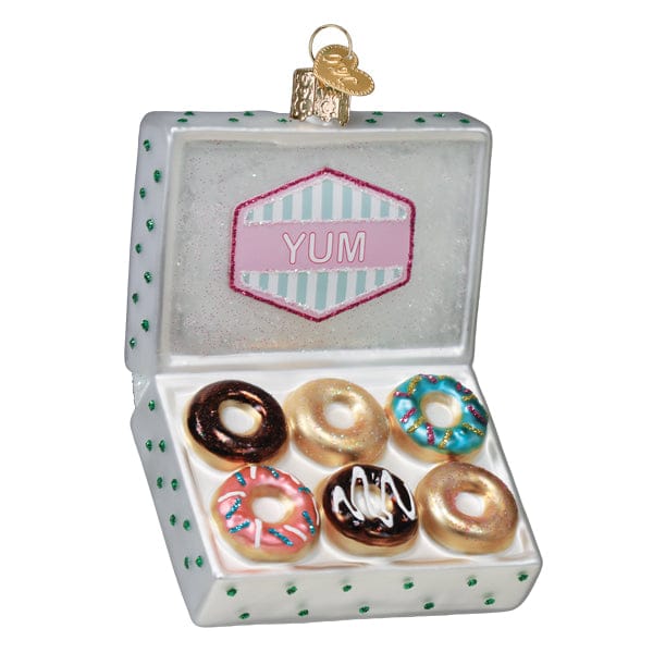 Old World Christmas 4.75 X 3 X 2.25 / 32691 Box Of Donuts Ornament