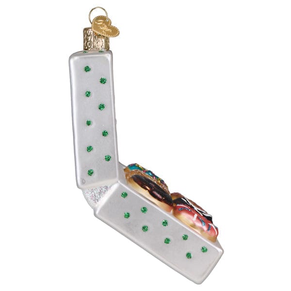 Old World Christmas 4.75 X 3 X 2.25 / 32691 Box Of Donuts Ornament
