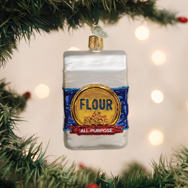 Old World Christmas 3.75 X 2 X 1.5 / 32696 Bag Of Flour Ornament