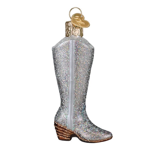 Old World Christmas 3.5 X 1.75 X 1 / 32699 Glittered Boot Ornament