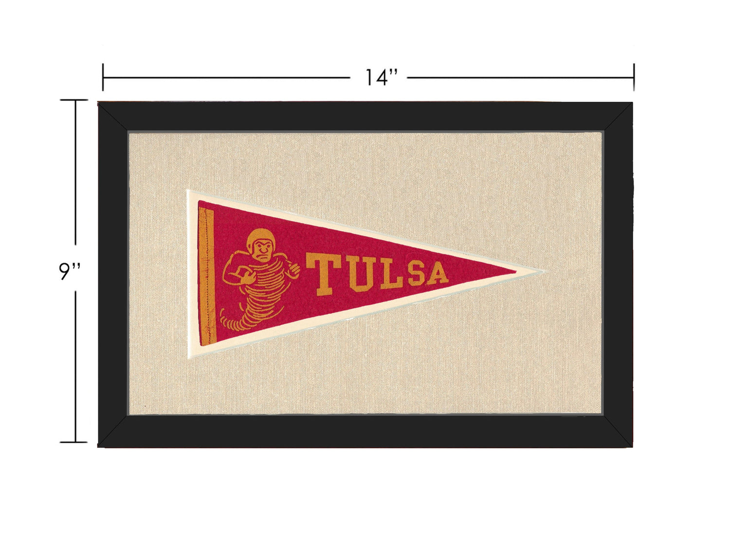 Americana Memories Vintage Pennants and Memorabilia Vintage Tulsa University Pennant